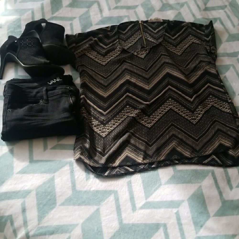 Aztec tribal print Blouse.